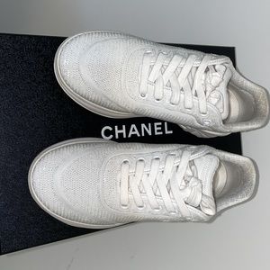 chanel sequin sneakers